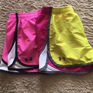 Girls under armor shorts
